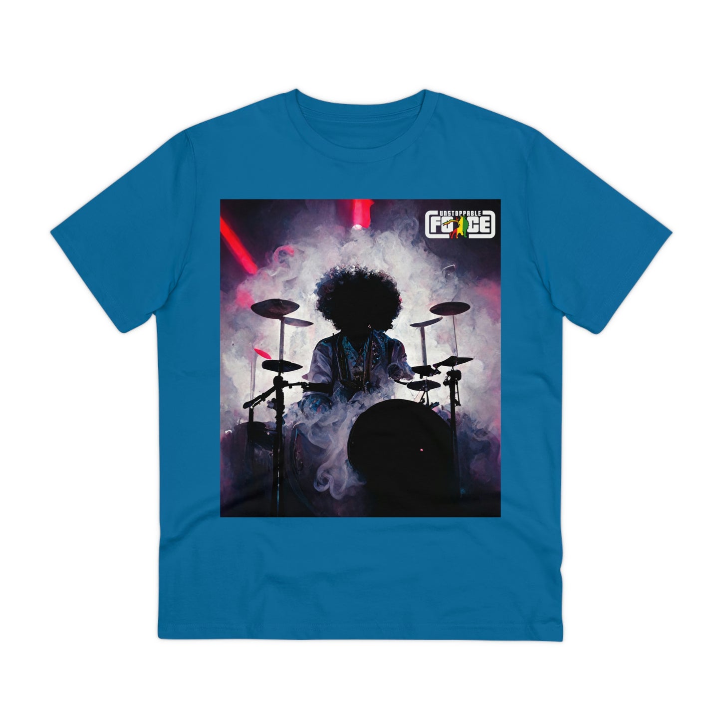 Shadow Afro Drummer -UFB Organic Creator T-shirt - Unisex
