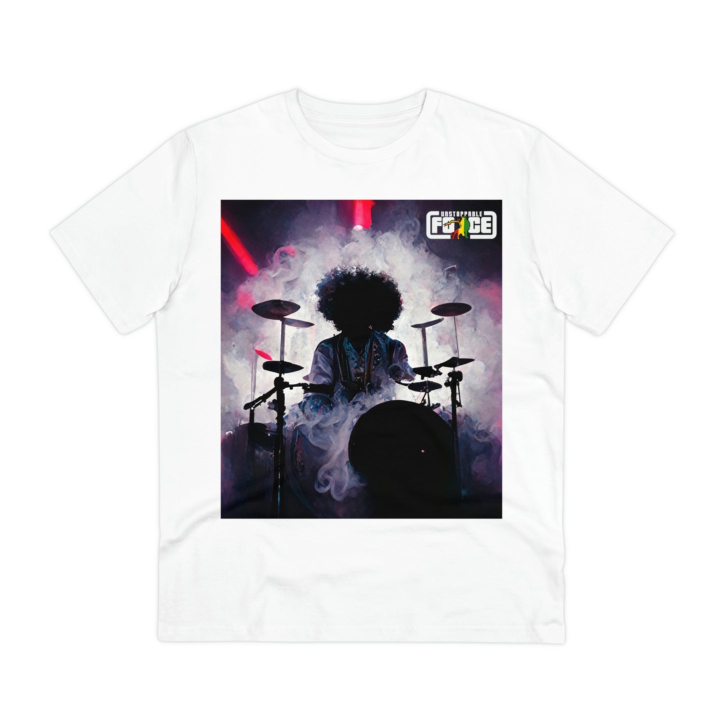 Shadow Afro Drummer -UFB Organic Creator T-shirt - Unisex