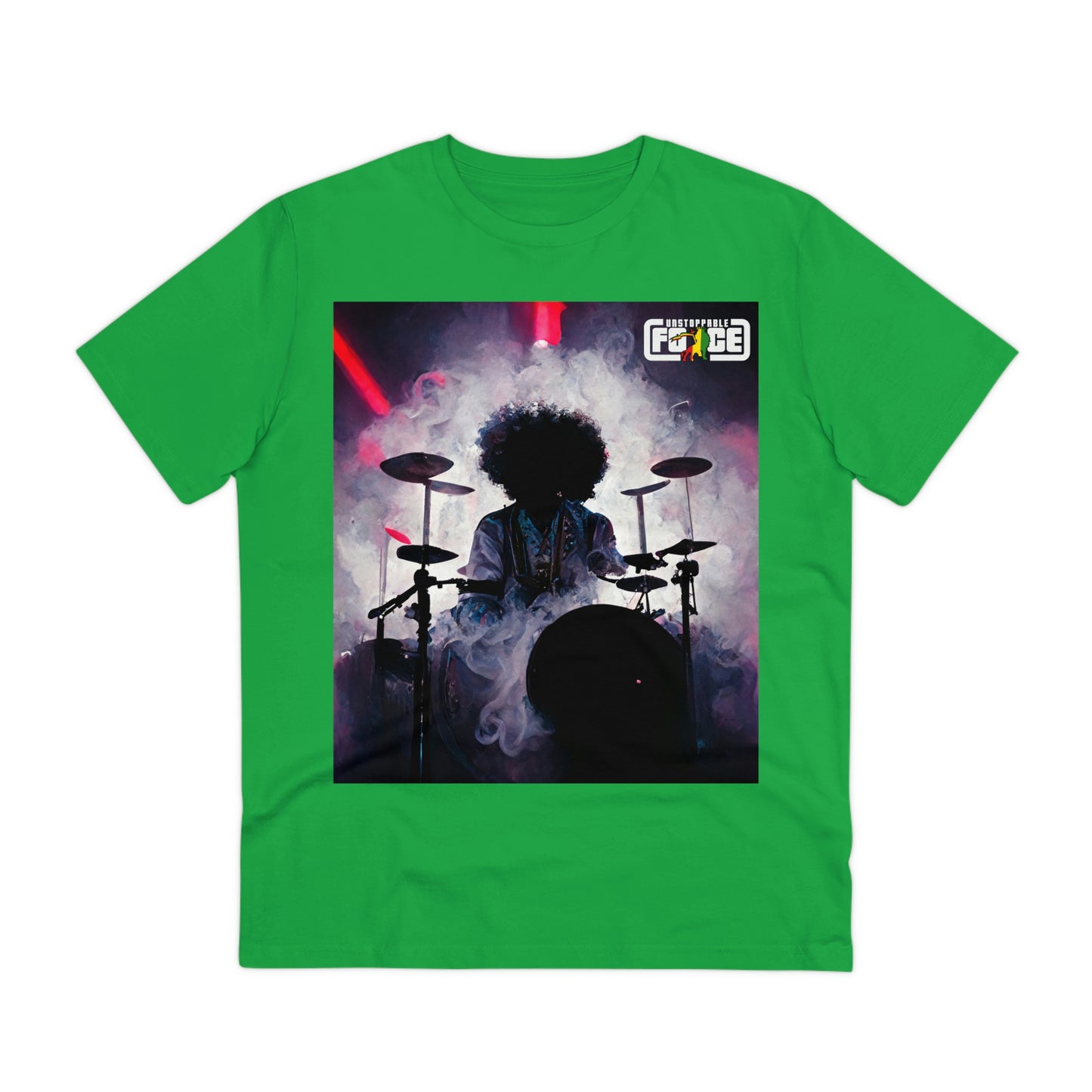 Shadow Afro Drummer -UFB Organic Creator T-shirt - Unisex