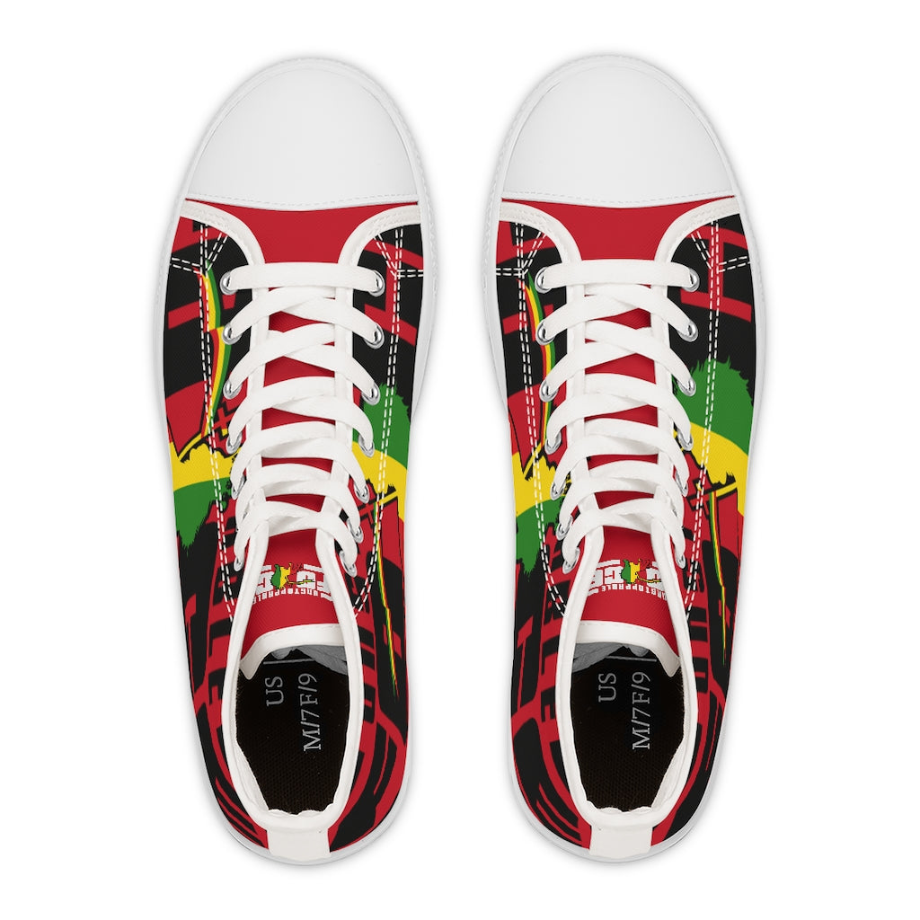 Unstoppable Force Full Banner Women's High Top Sneakers