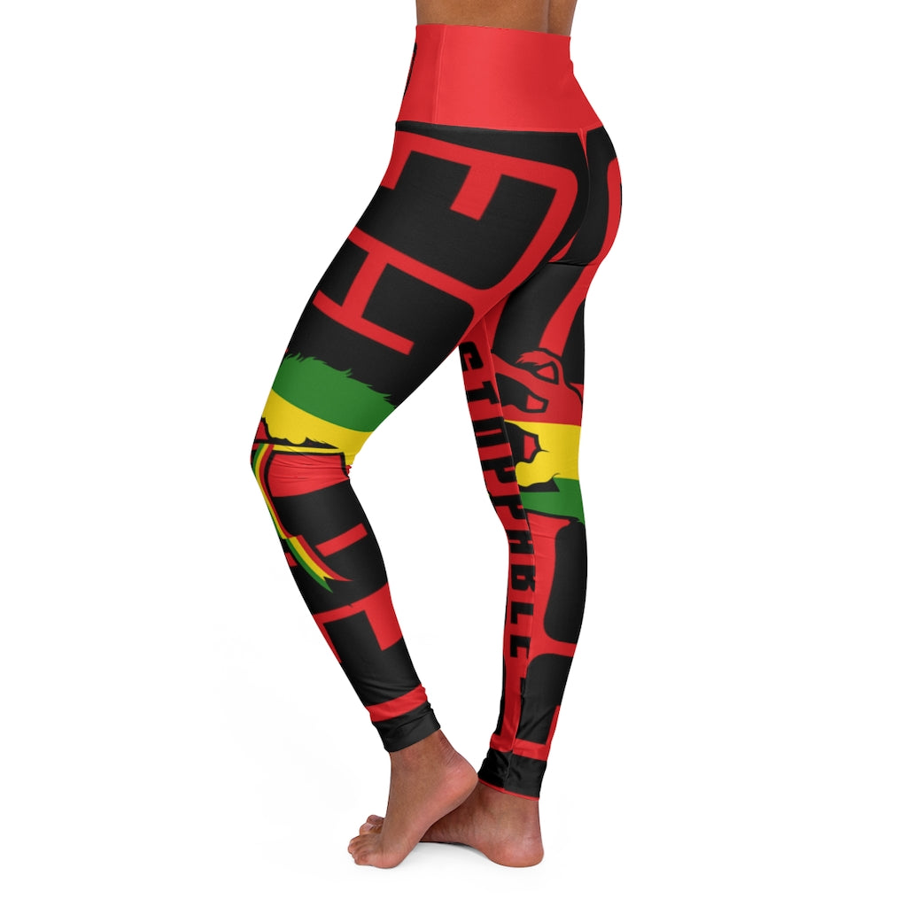 Unstoppable Force Banner High Waisted Yoga Leggings