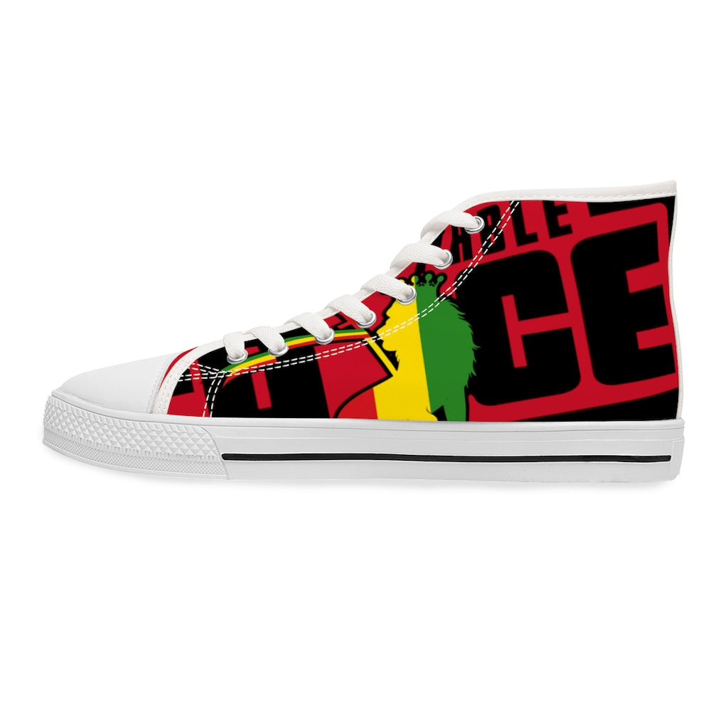 Unstoppable Force Full Banner Women's High Top Sneakers