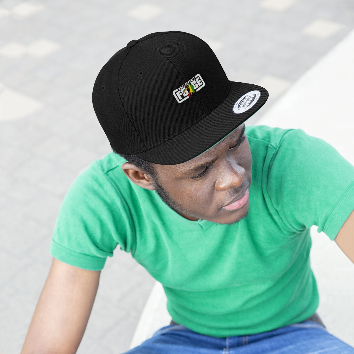 Unstoppable Force Unisex Flat Bill Hat