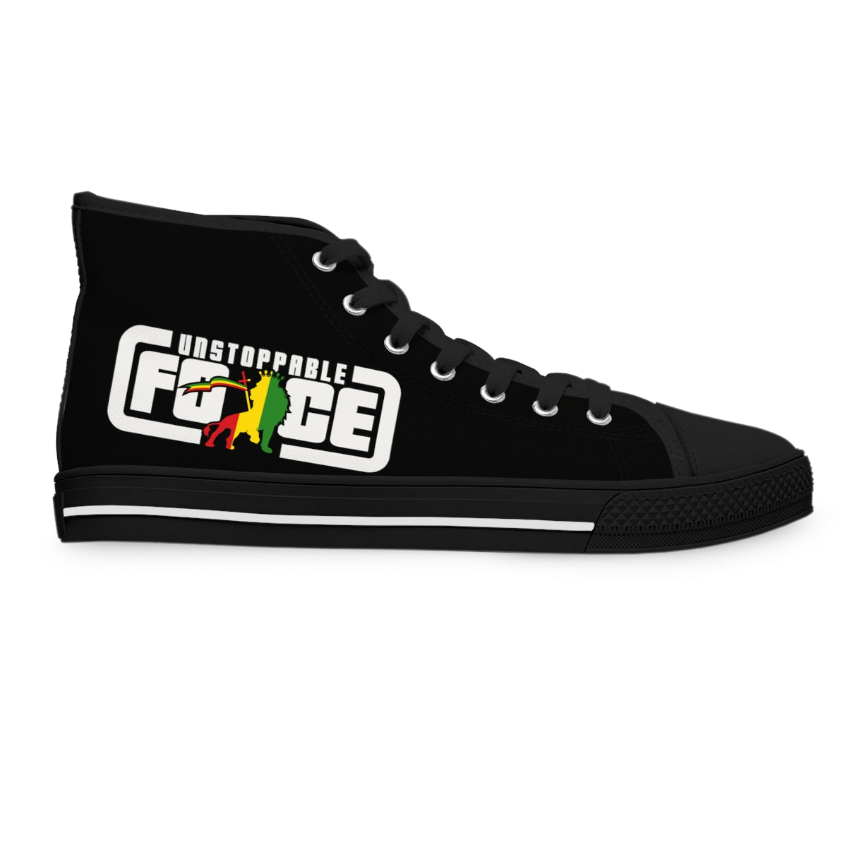 Unstoppable Force SQ banner Women's High Top Sneakers