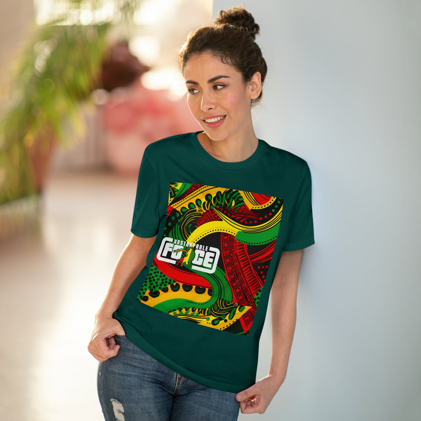 African Fabric Organic Creator T-shirt - Unisex