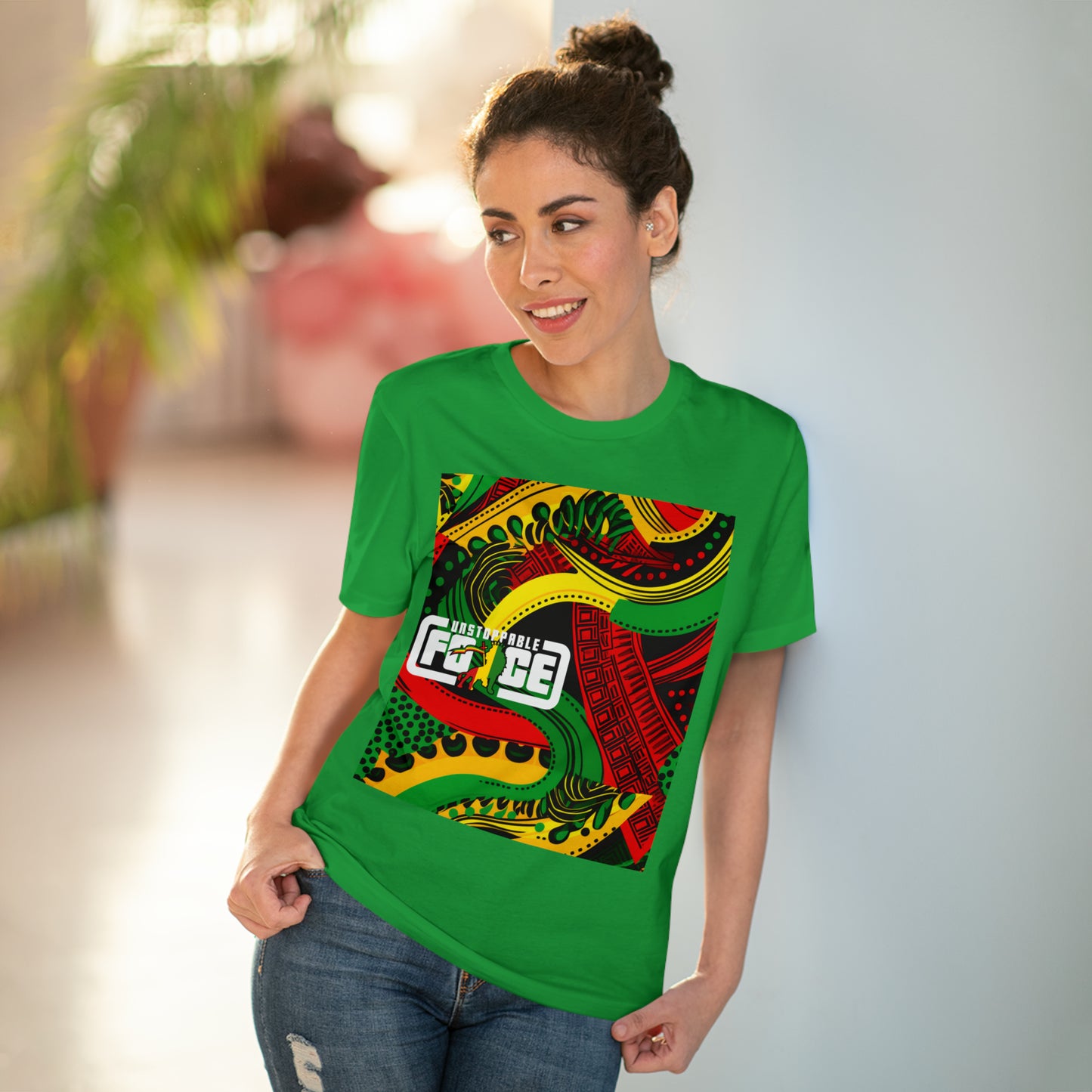 African Fabric Organic Creator T-shirt - Unisex