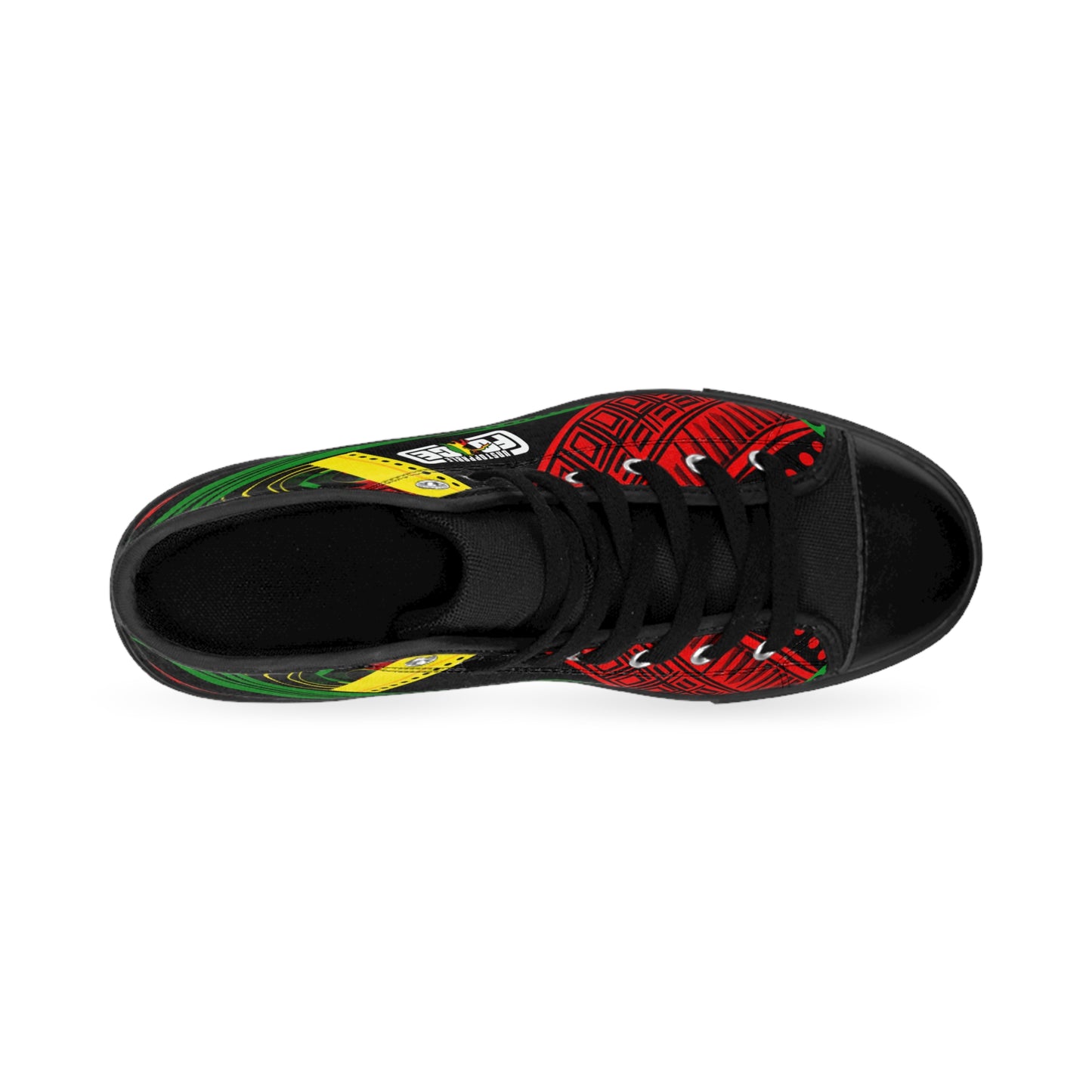 African Fabric Unstoppable Force  Men's Classic Sneakers