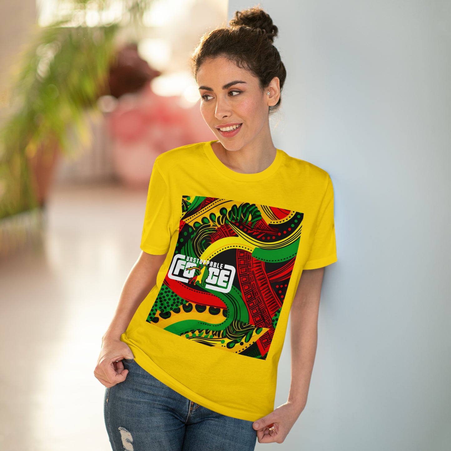African Fabric Organic Creator T-shirt - Unisex