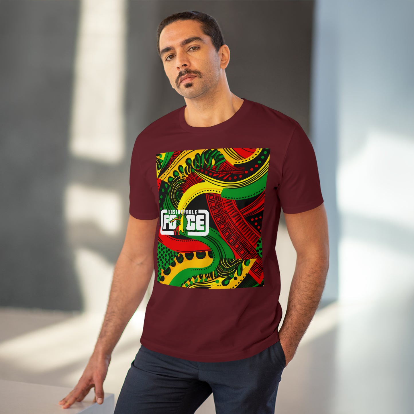 African Fabric Organic Creator T-shirt - Unisex