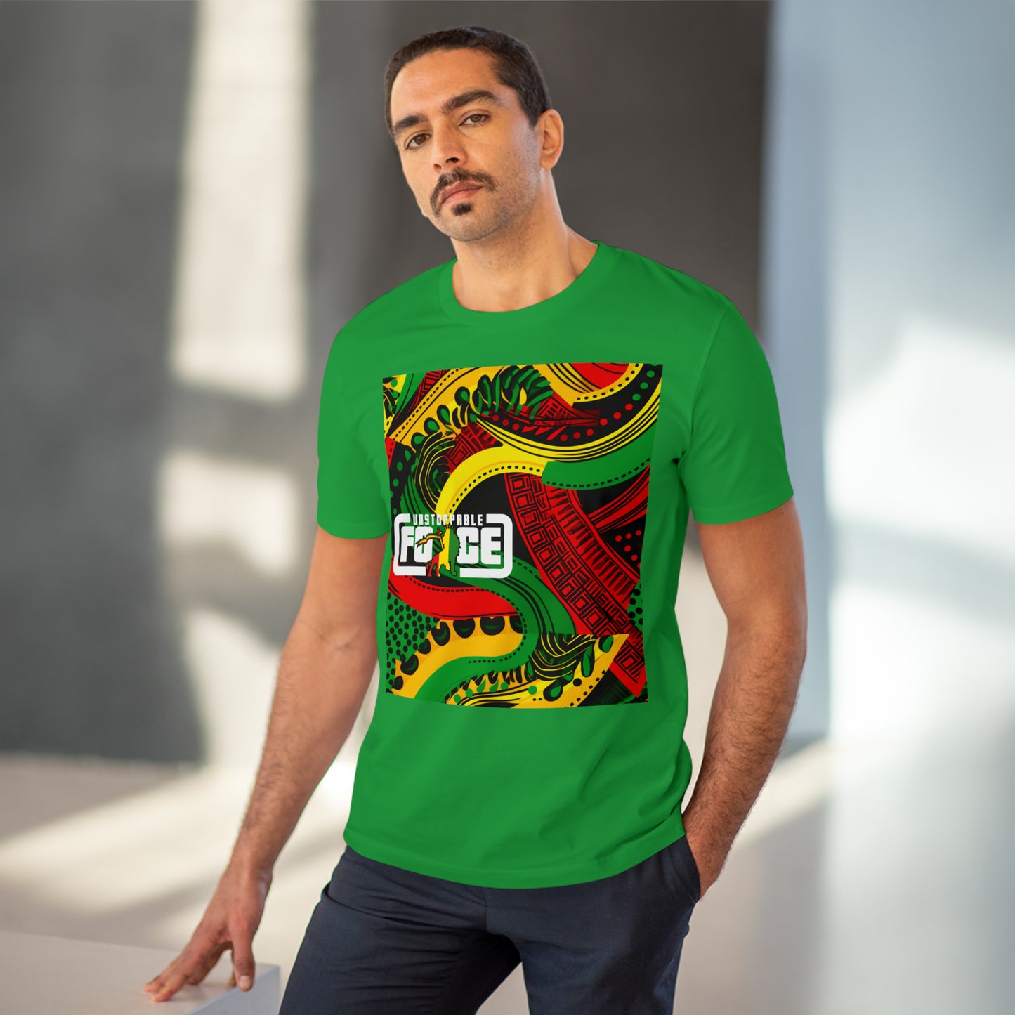 African Fabric Organic Creator T-shirt - Unisex