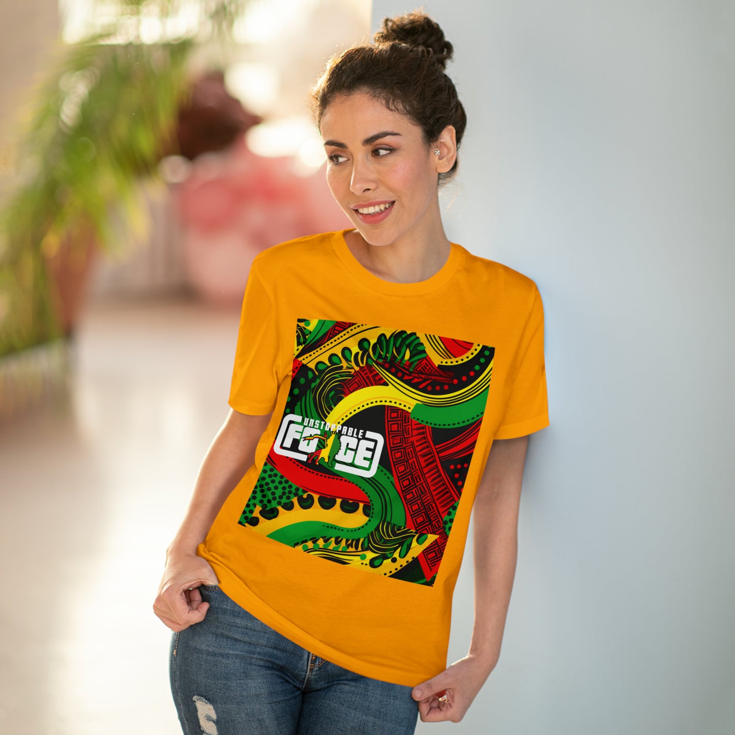 African Fabric Organic Creator T-shirt - Unisex