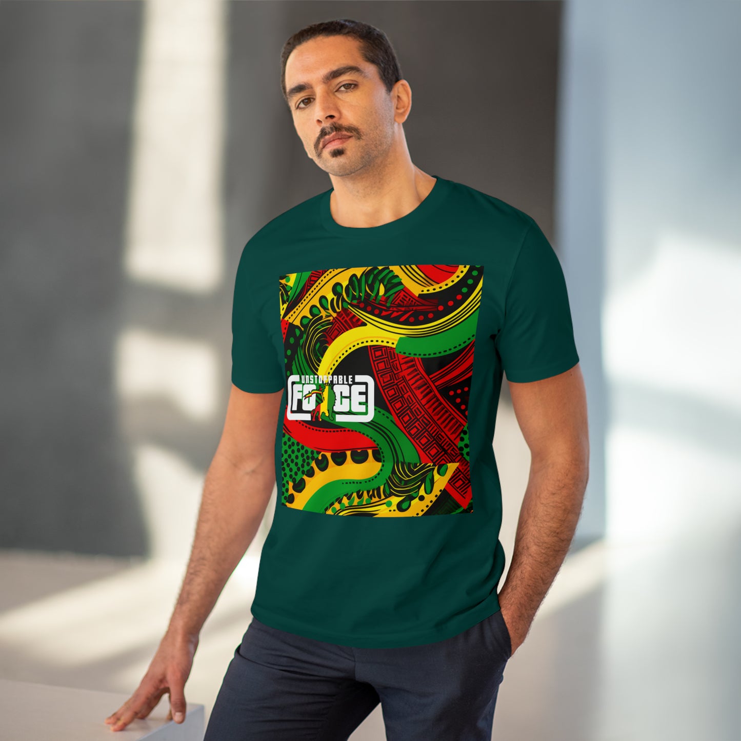 African Fabric Organic Creator T-shirt - Unisex