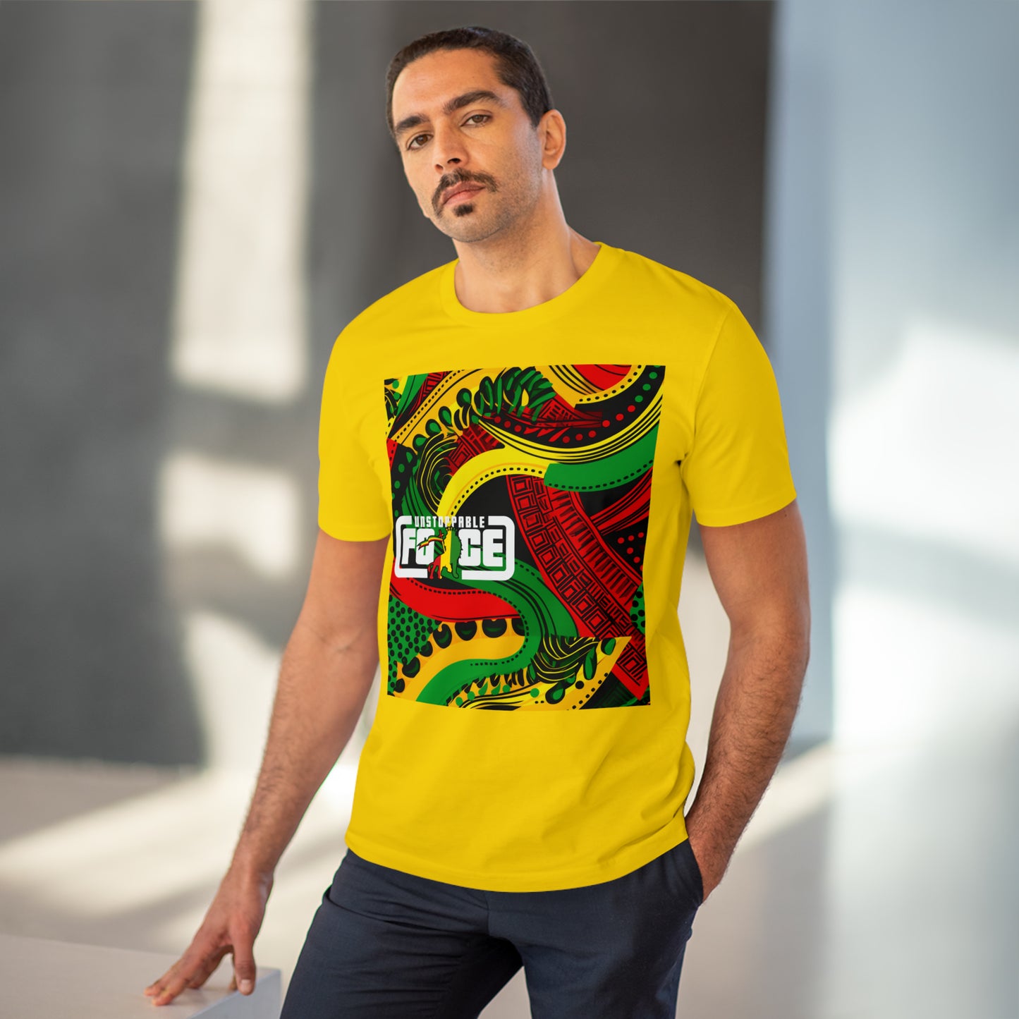 African Fabric Organic Creator T-shirt - Unisex