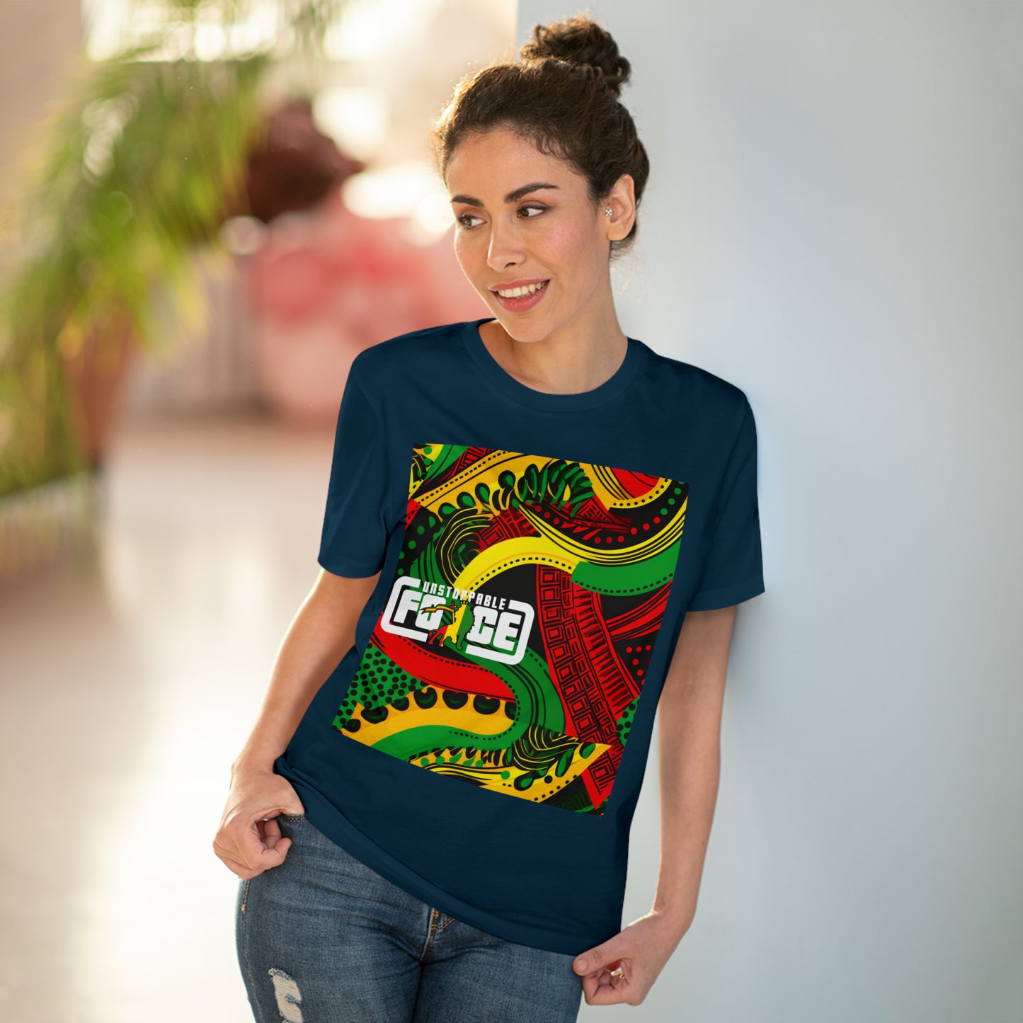 African Fabric Organic Creator T-shirt - Unisex