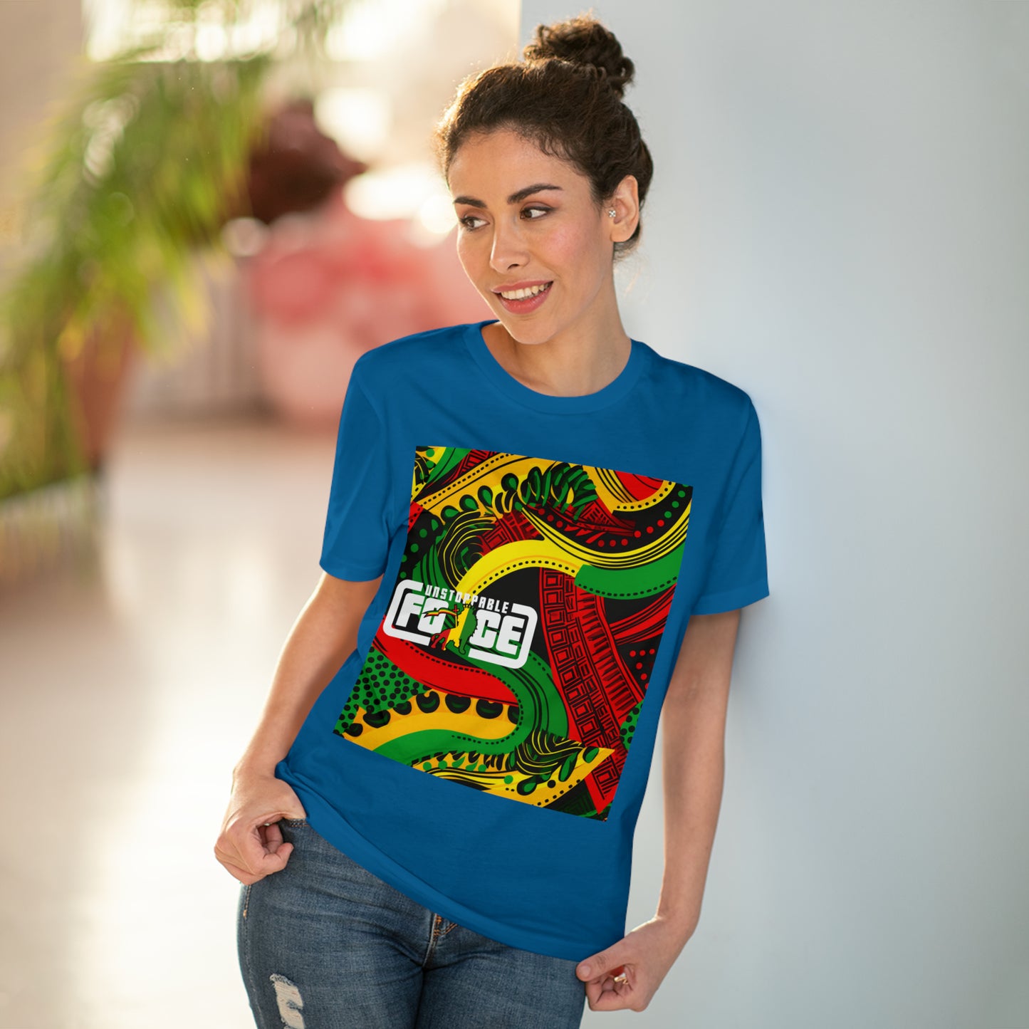 African Fabric Organic Creator T-shirt - Unisex