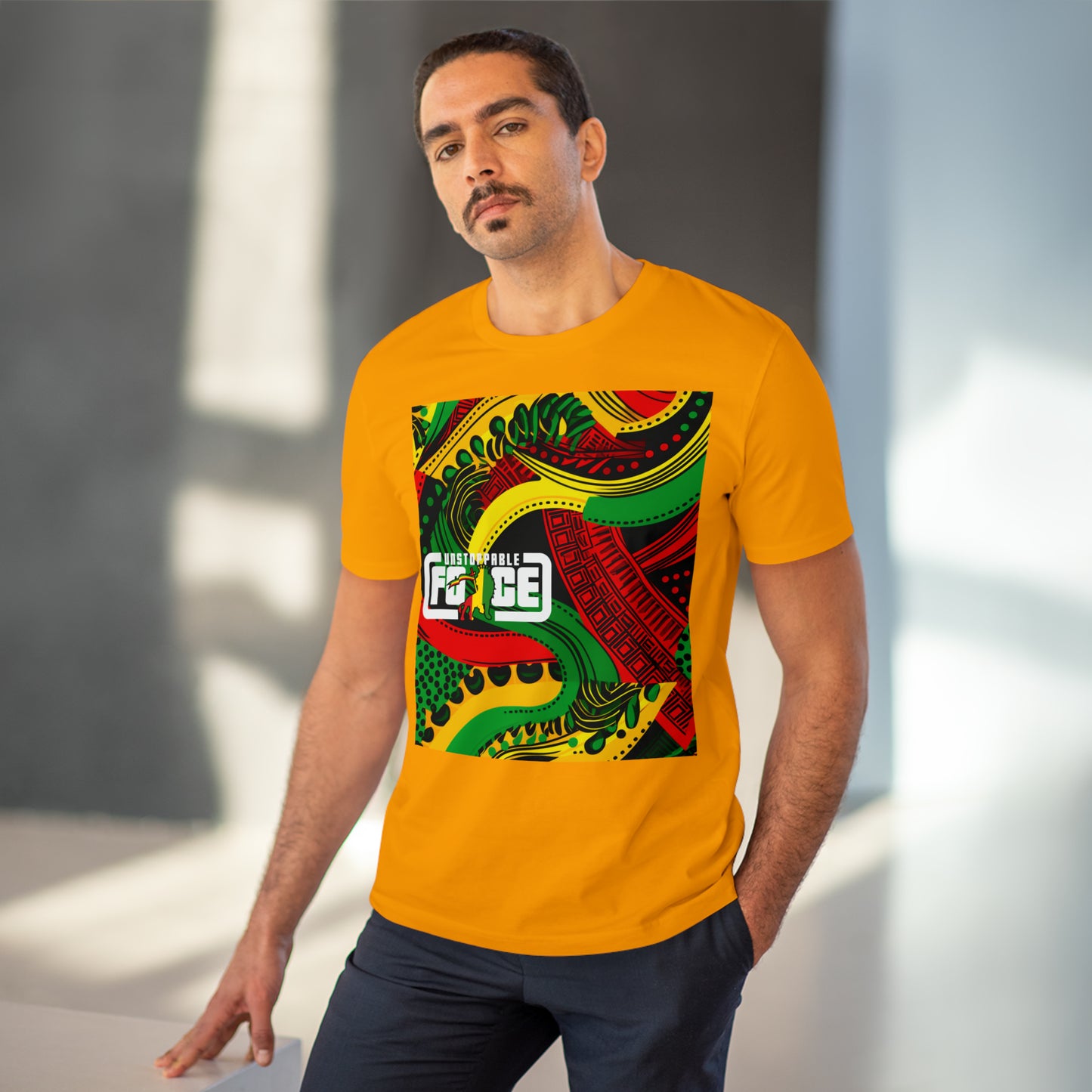 African Fabric Organic Creator T-shirt - Unisex