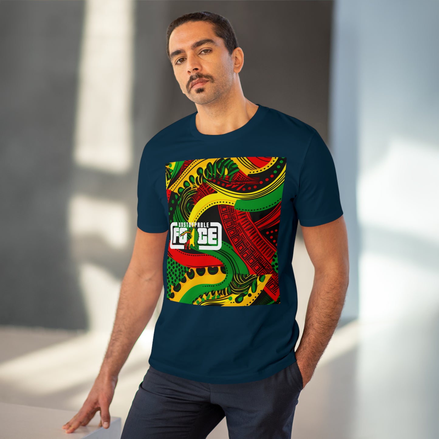 African Fabric Organic Creator T-shirt - Unisex