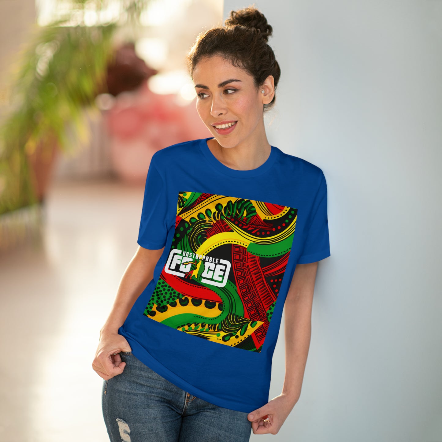 African Fabric Organic Creator T-shirt - Unisex
