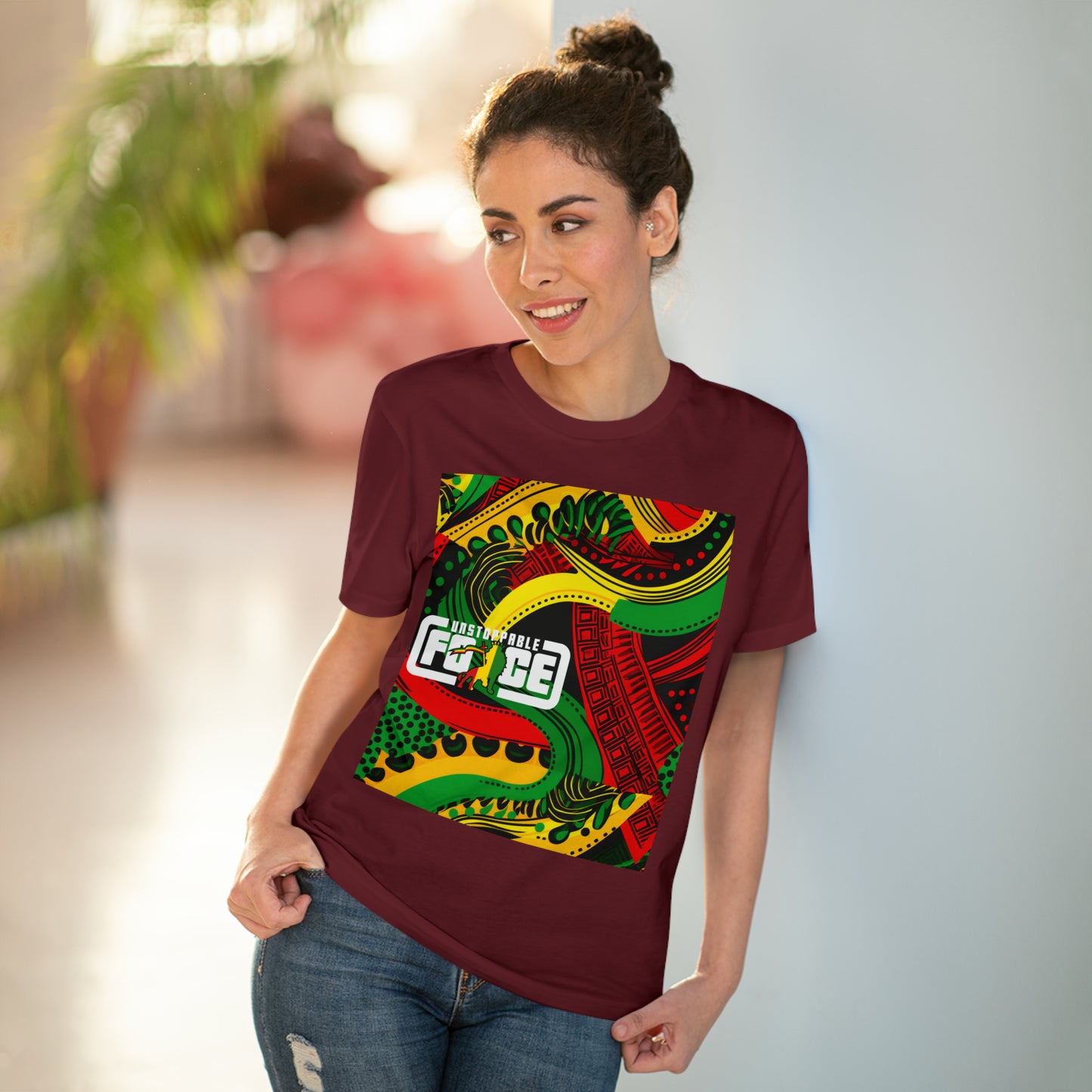 African Fabric Organic Creator T-shirt - Unisex