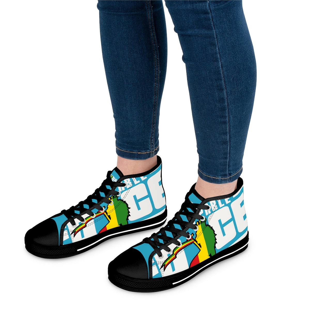 Unstoppable Force Full Banner Women's High Top Sneakers