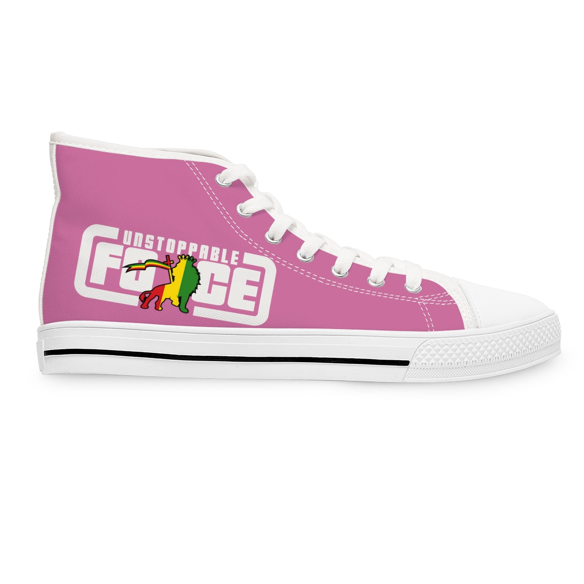Unstoppable Force SQ banner Women's High Top Sneakers