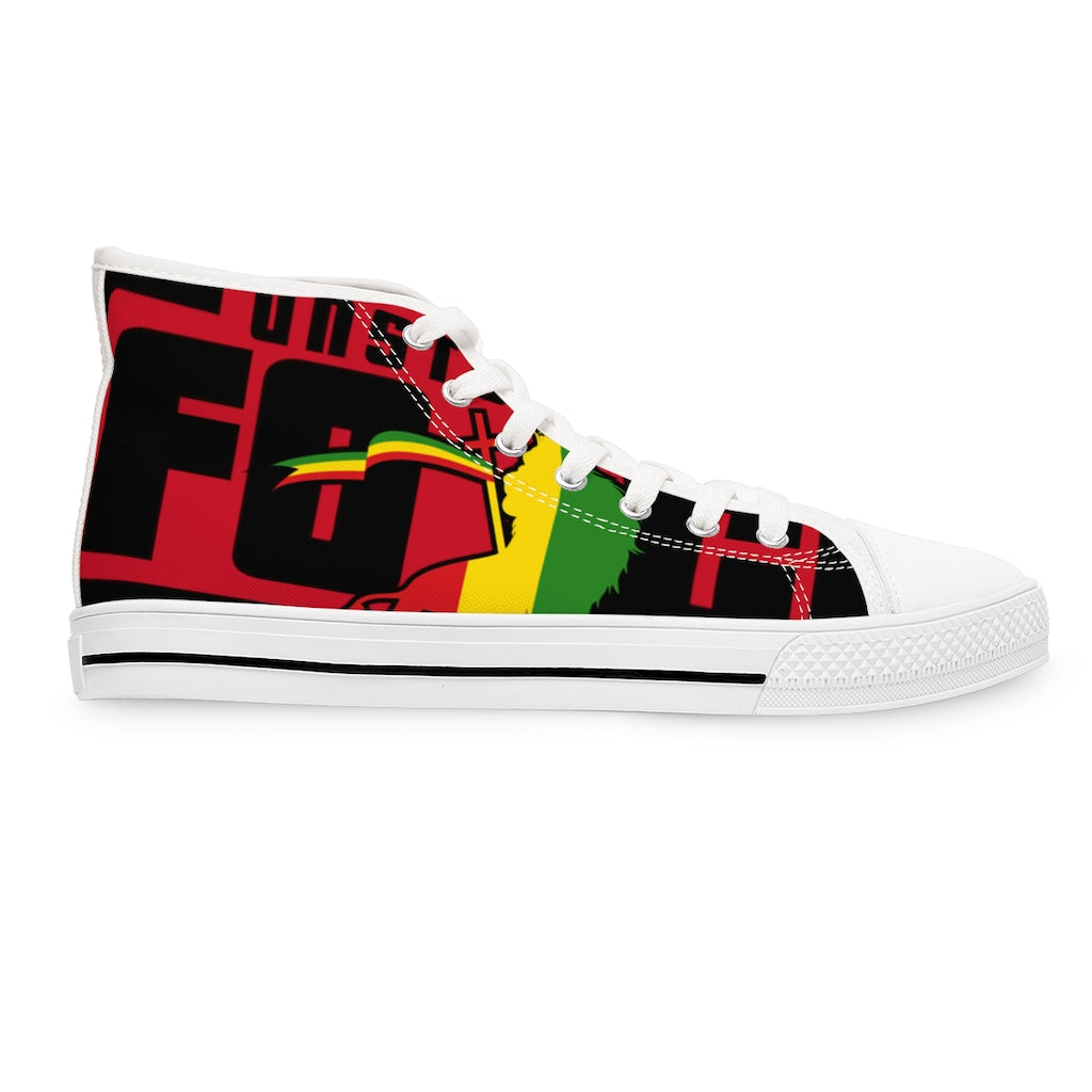 Unstoppable Force Full Banner Women's High Top Sneakers