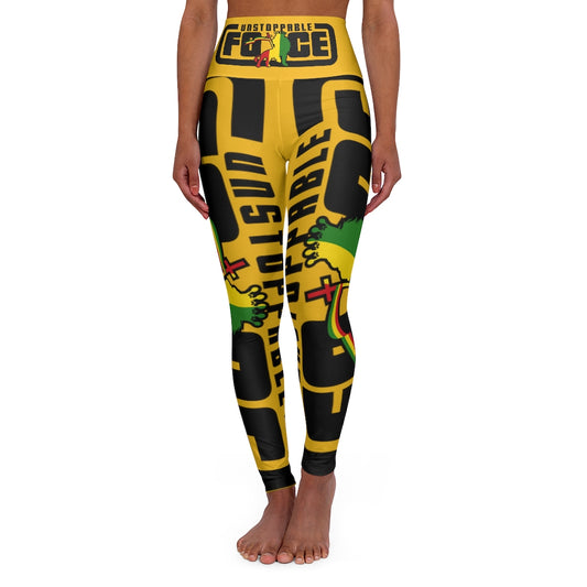 Unstoppable Force Banner High Waisted Yoga Leggings