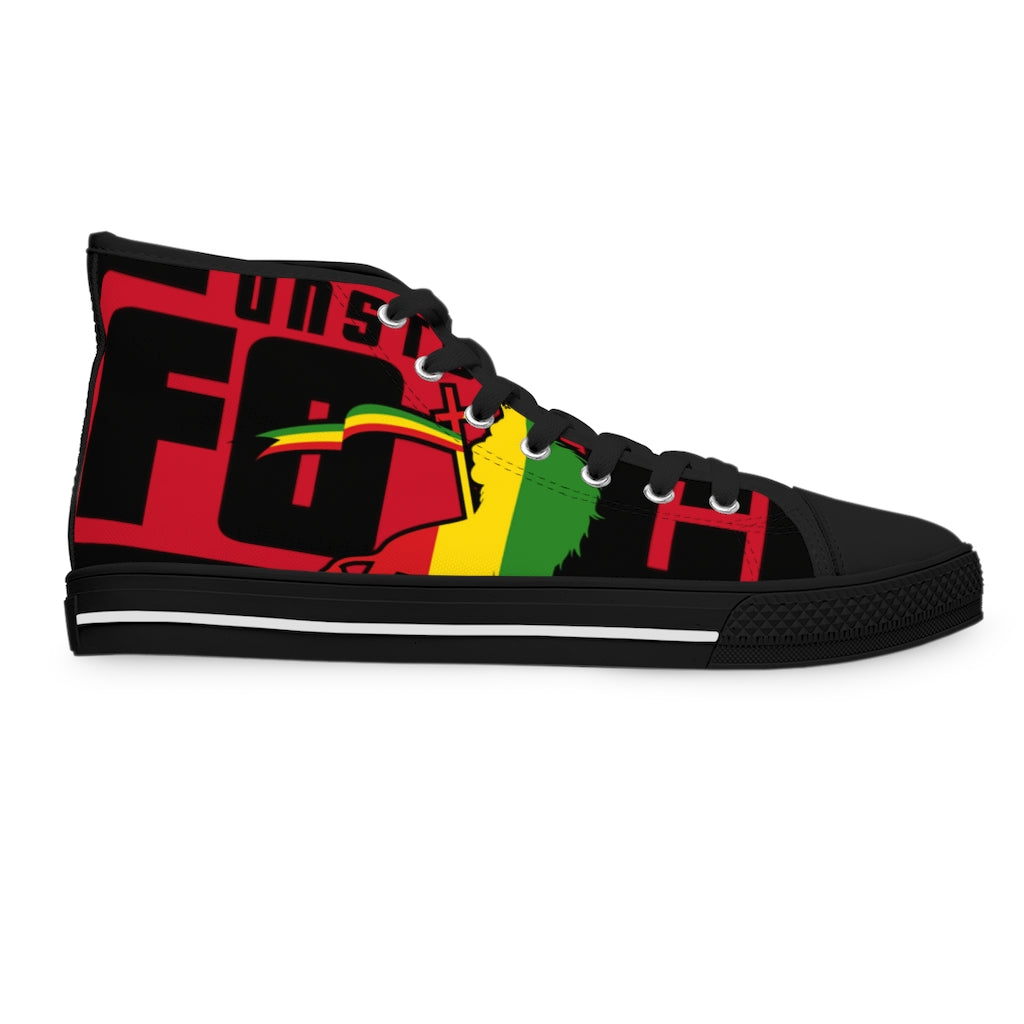 Unstoppable Force Full Banner Women's High Top Sneakers
