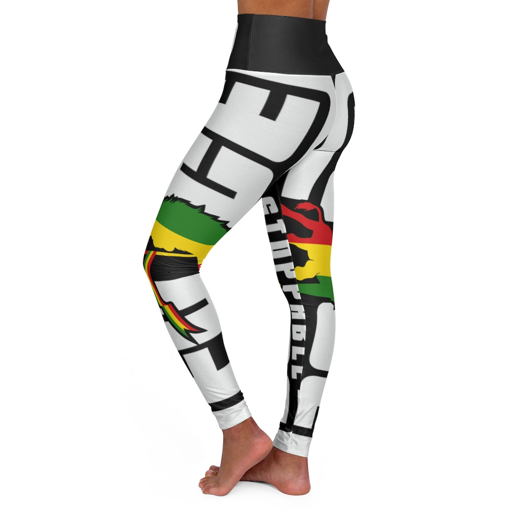 Unstoppable Force Banner High Waisted Yoga Leggings
