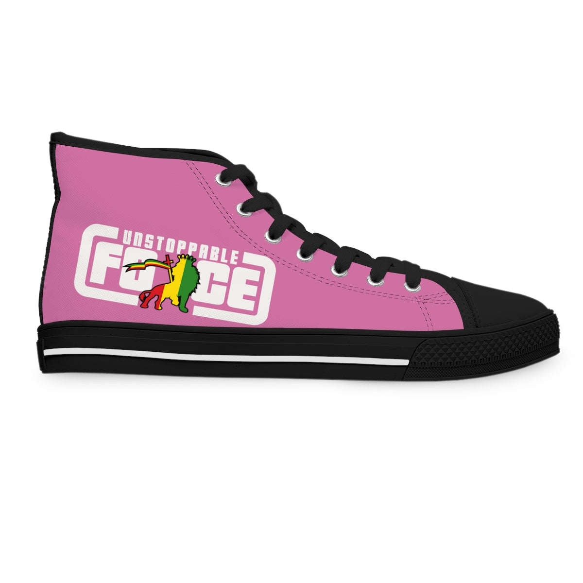 Unstoppable Force SQ banner Women's High Top Sneakers