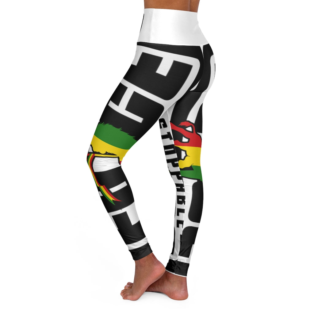 Unstoppable Force Banner High Waisted Yoga Leggings