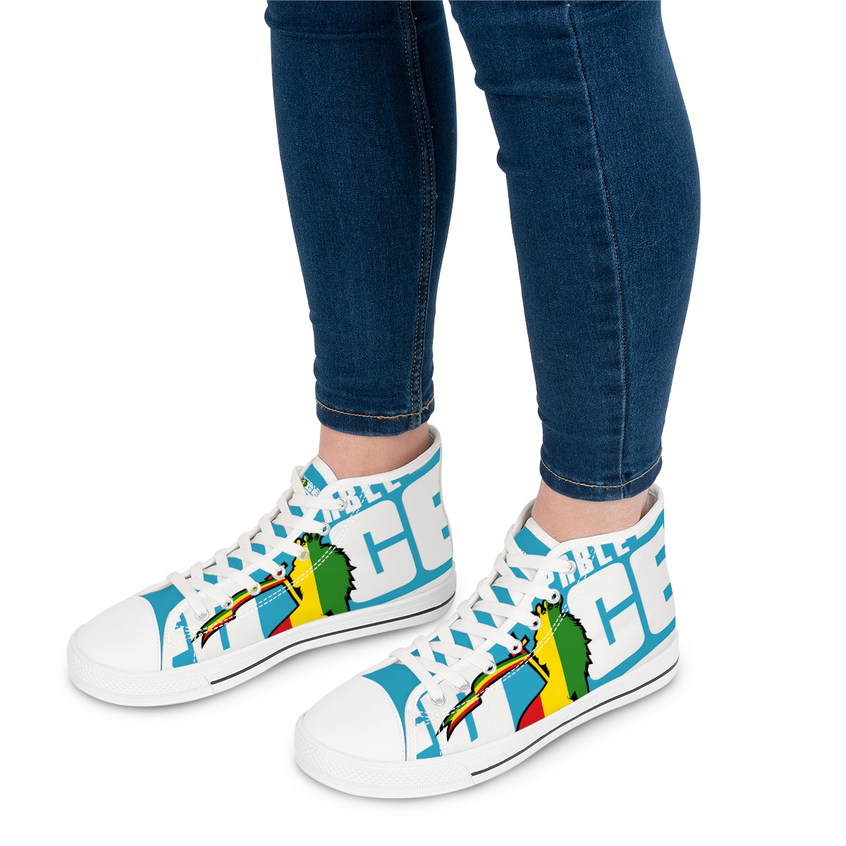Unstoppable Force Full Banner Women's High Top Sneakers
