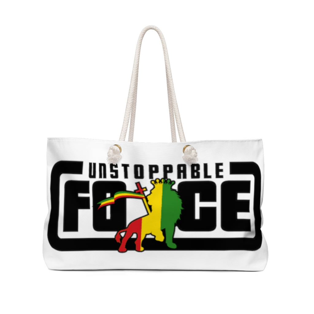 Unstoppable Force Banner Weekender Bag