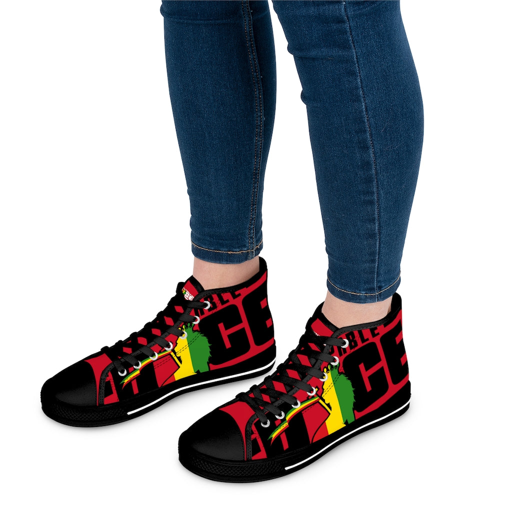 Unstoppable Force Full Banner Women's High Top Sneakers