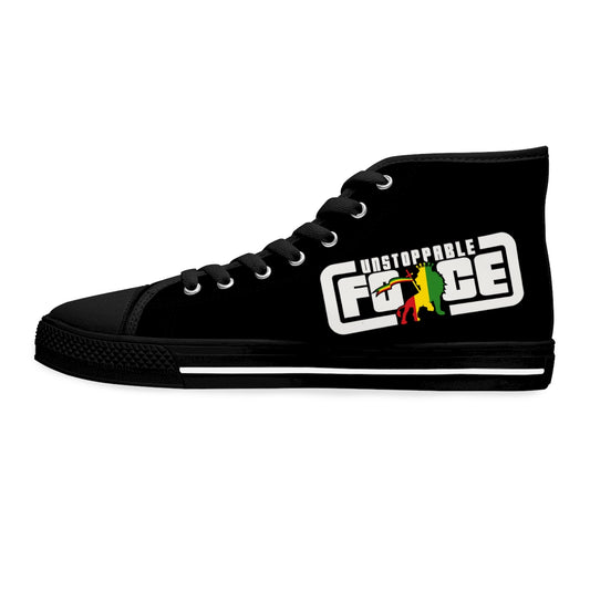 Unstoppable Force SQ banner Women's High Top Sneakers