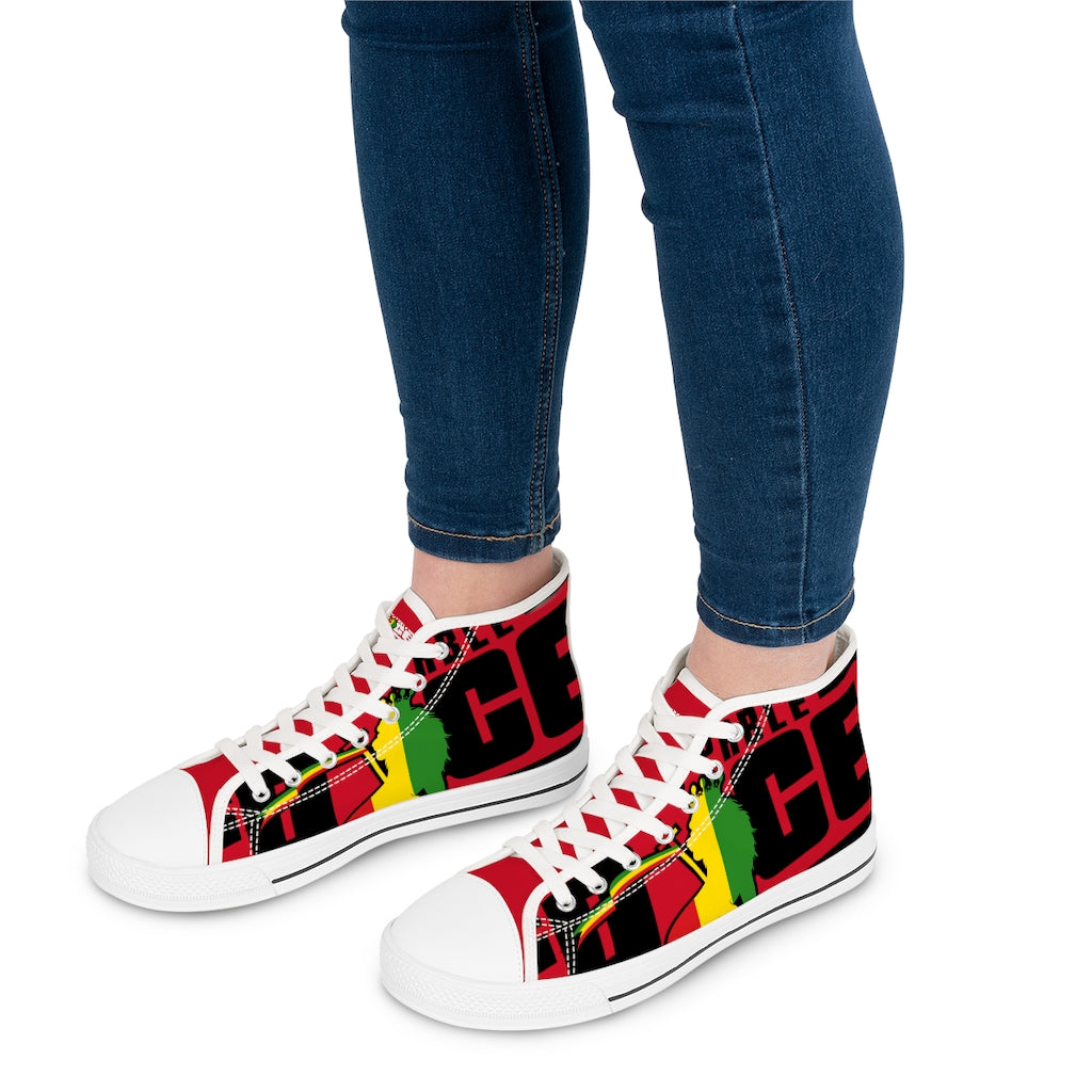 Unstoppable Force Full Banner Women's High Top Sneakers