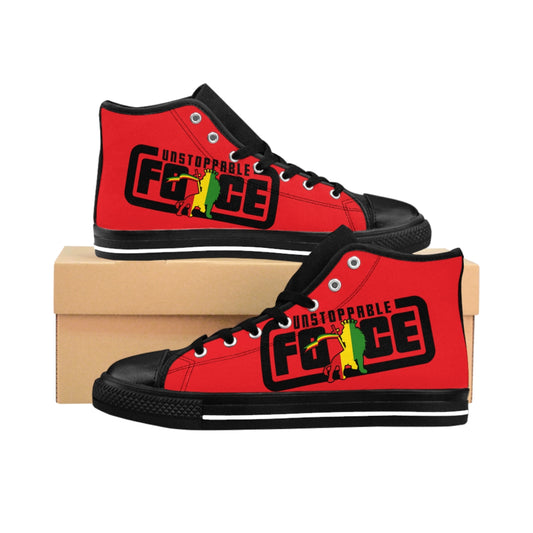 Unstoppable Force banner Men's Classic Sneakers