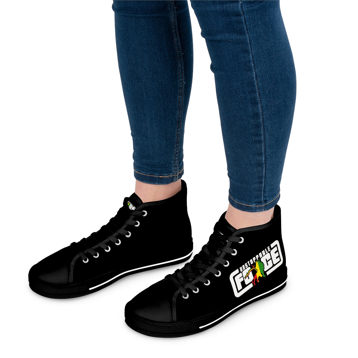 Unstoppable Force SQ banner Women's High Top Sneakers
