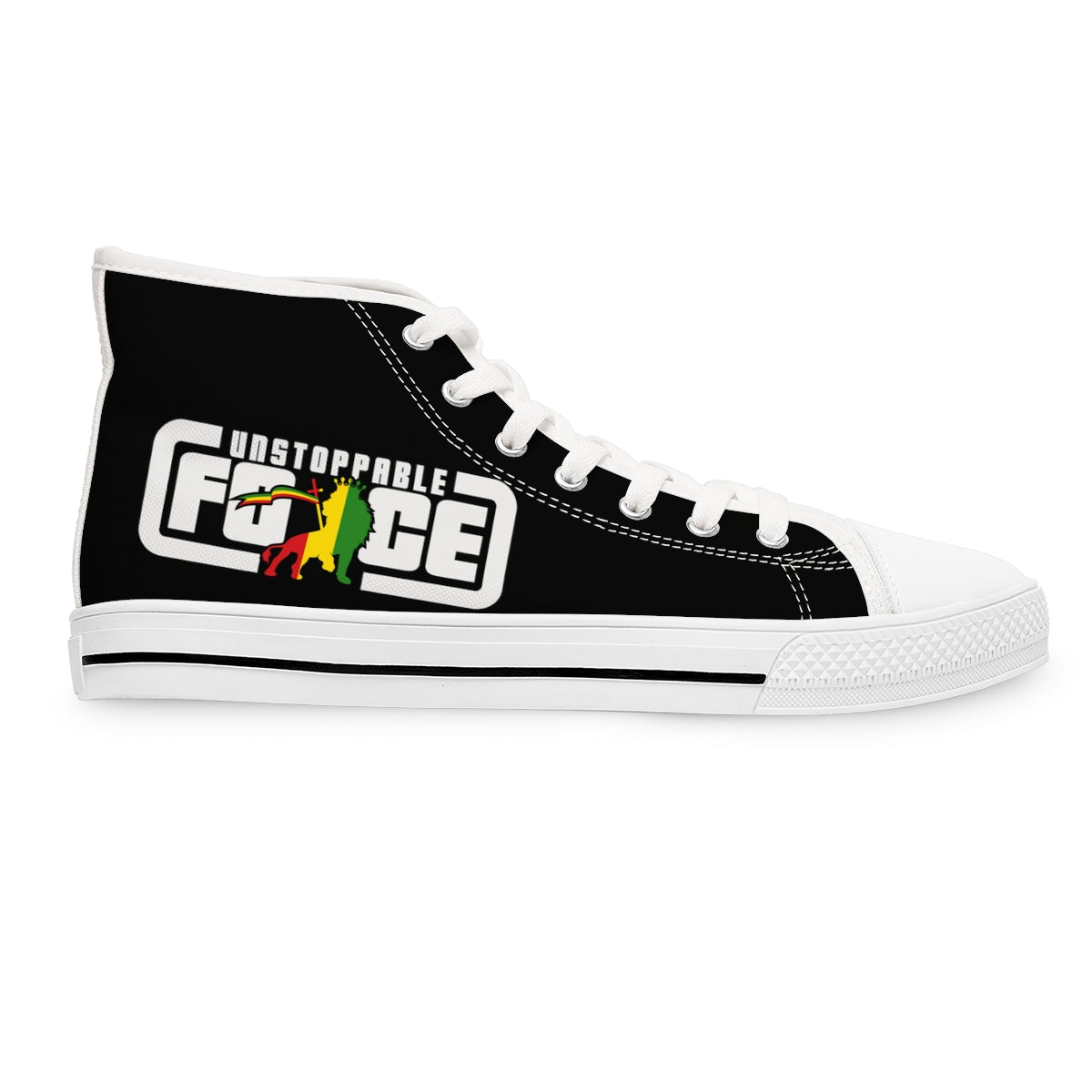 Unstoppable Force SQ banner Women's High Top Sneakers