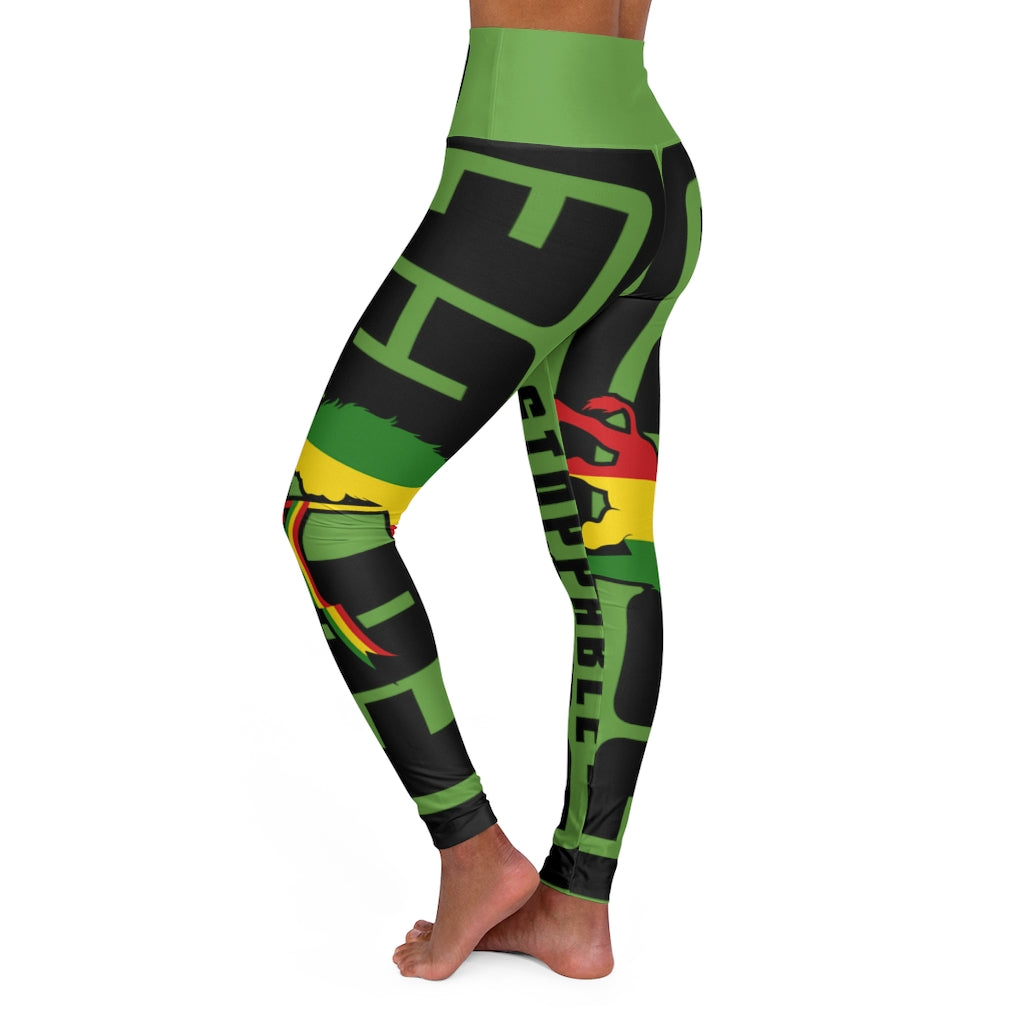 Unstoppable Force Banner High Waisted Yoga Leggings