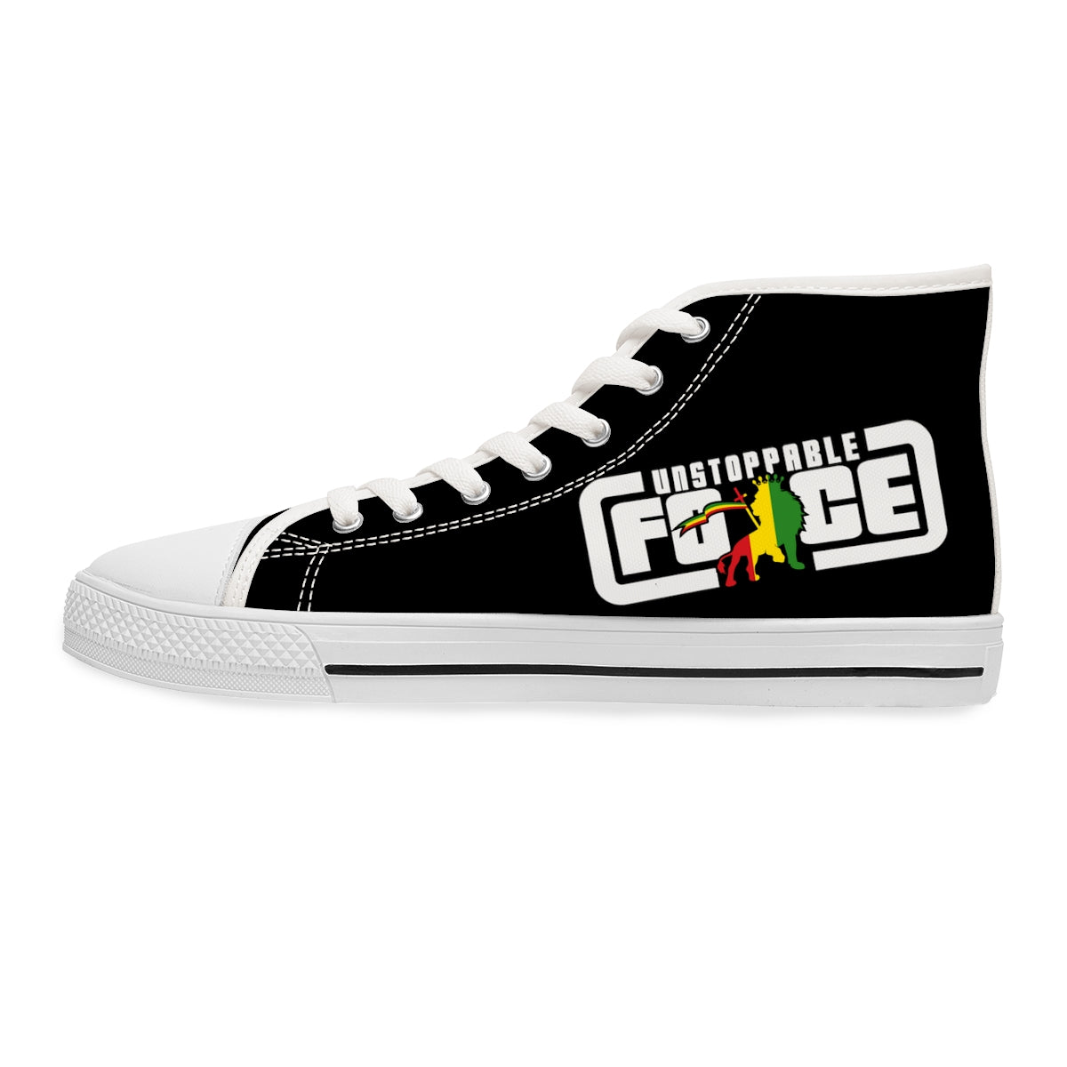Unstoppable Force SQ banner Women's High Top Sneakers