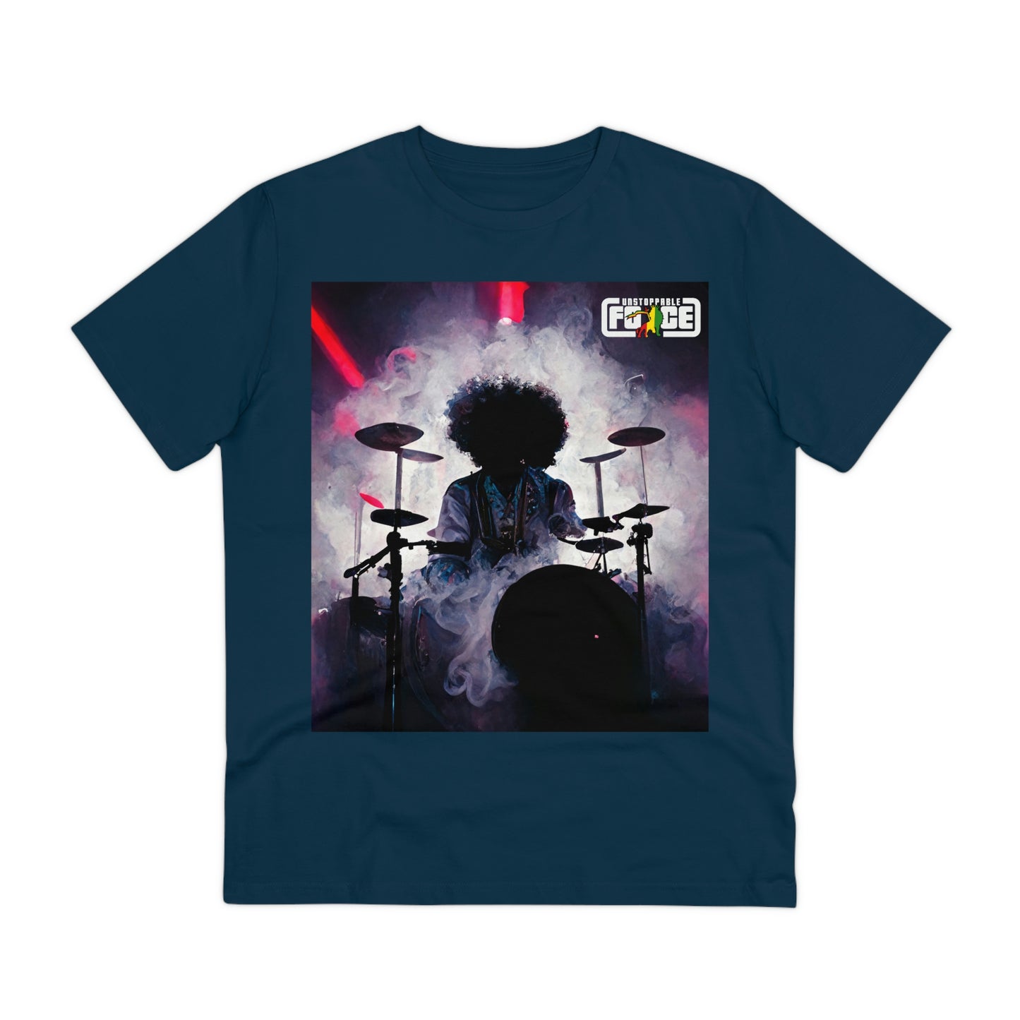 Shadow Afro Drummer -UFB Organic Creator T-shirt - Unisex