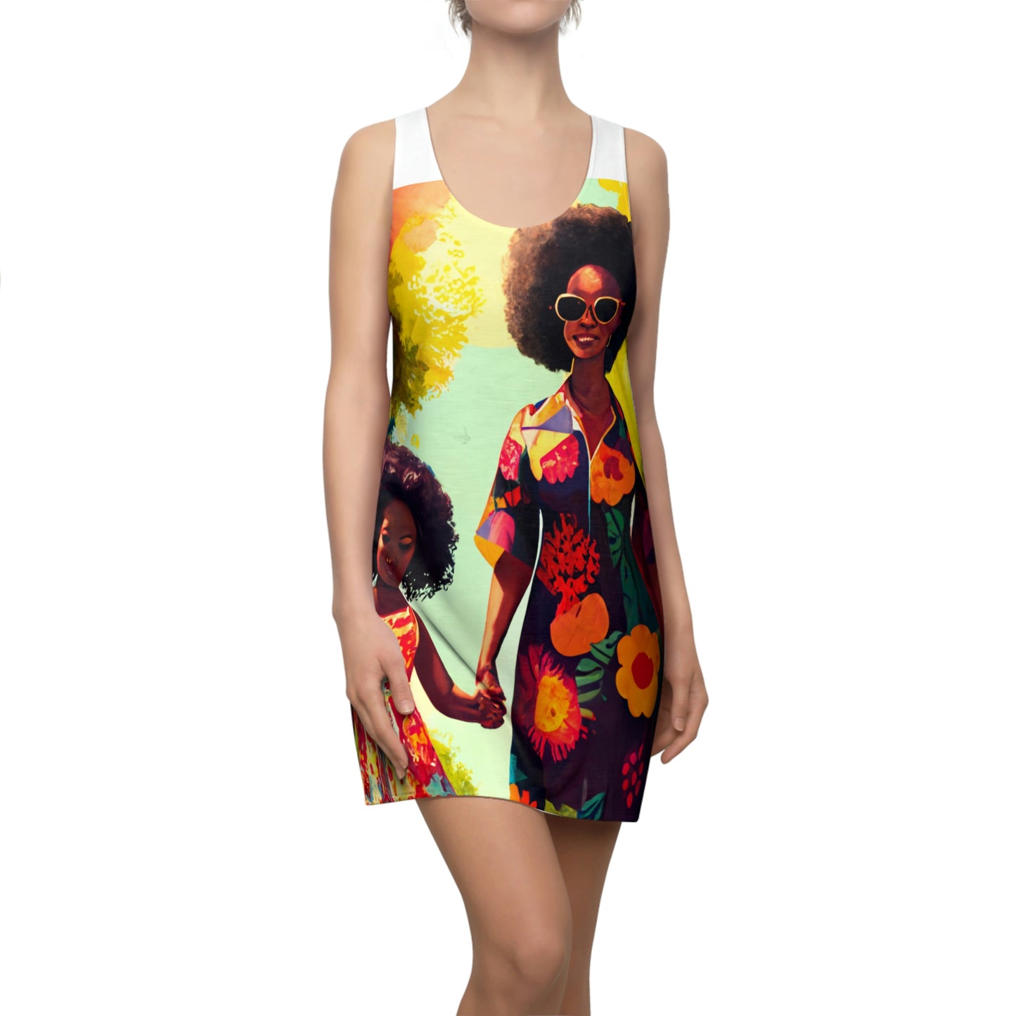 Women's Cut & Sew Racerback Dress (AOP)