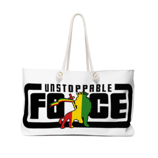 Unstoppable Force Banner Weekender Bag