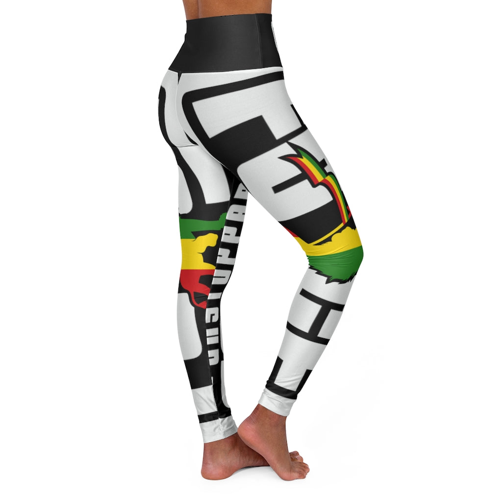 Unstoppable Force Banner High Waisted Yoga Leggings