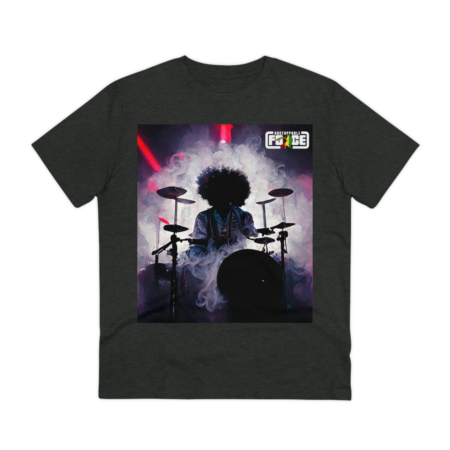 Shadow Afro Drummer -UFB Organic Creator T-shirt - Unisex