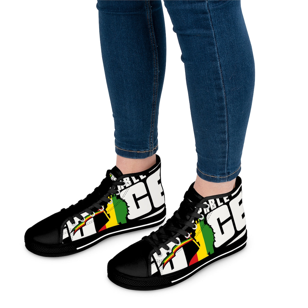 Unstoppable Force Full Banner Women's High Top Sneakers