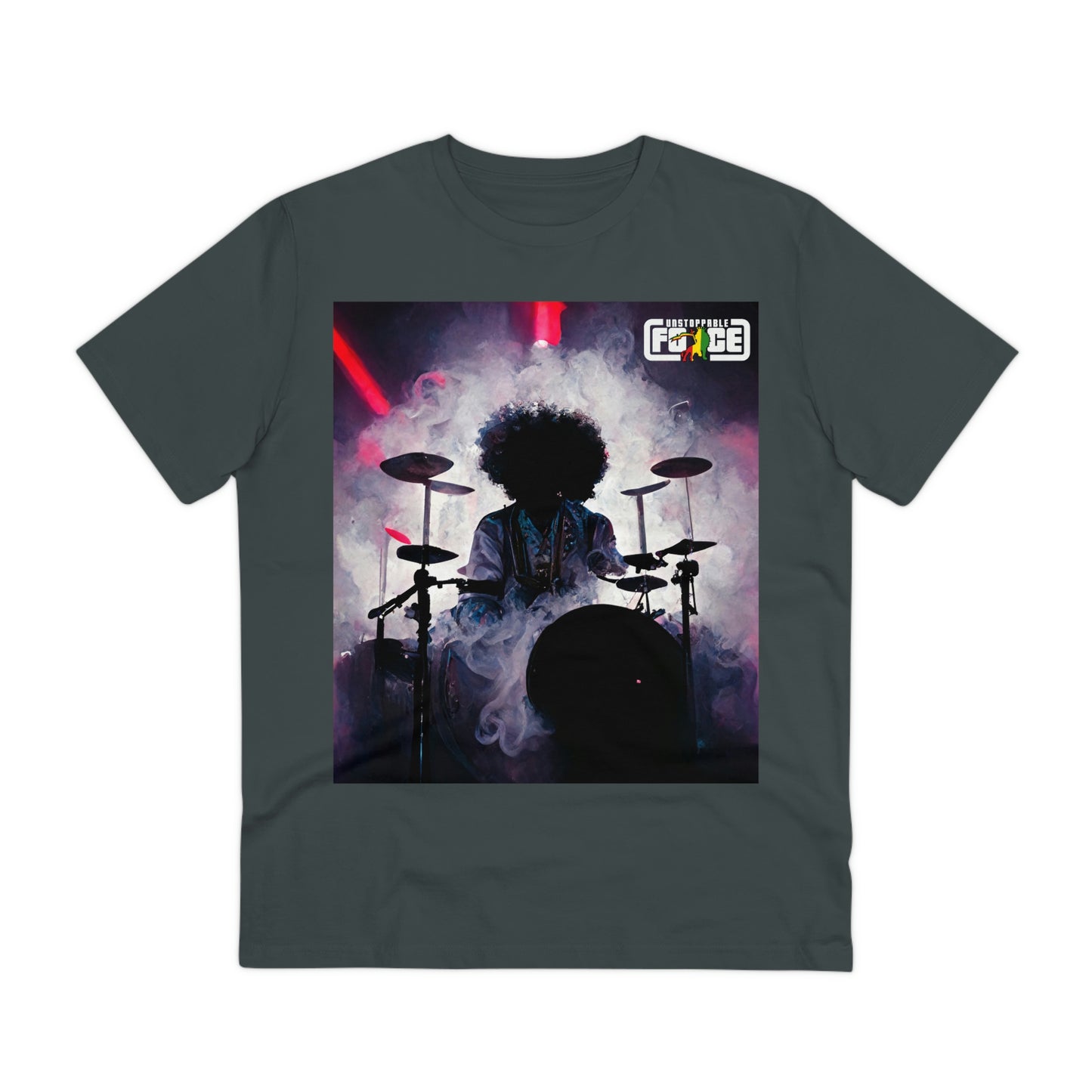 Shadow Afro Drummer -UFB Organic Creator T-shirt - Unisex