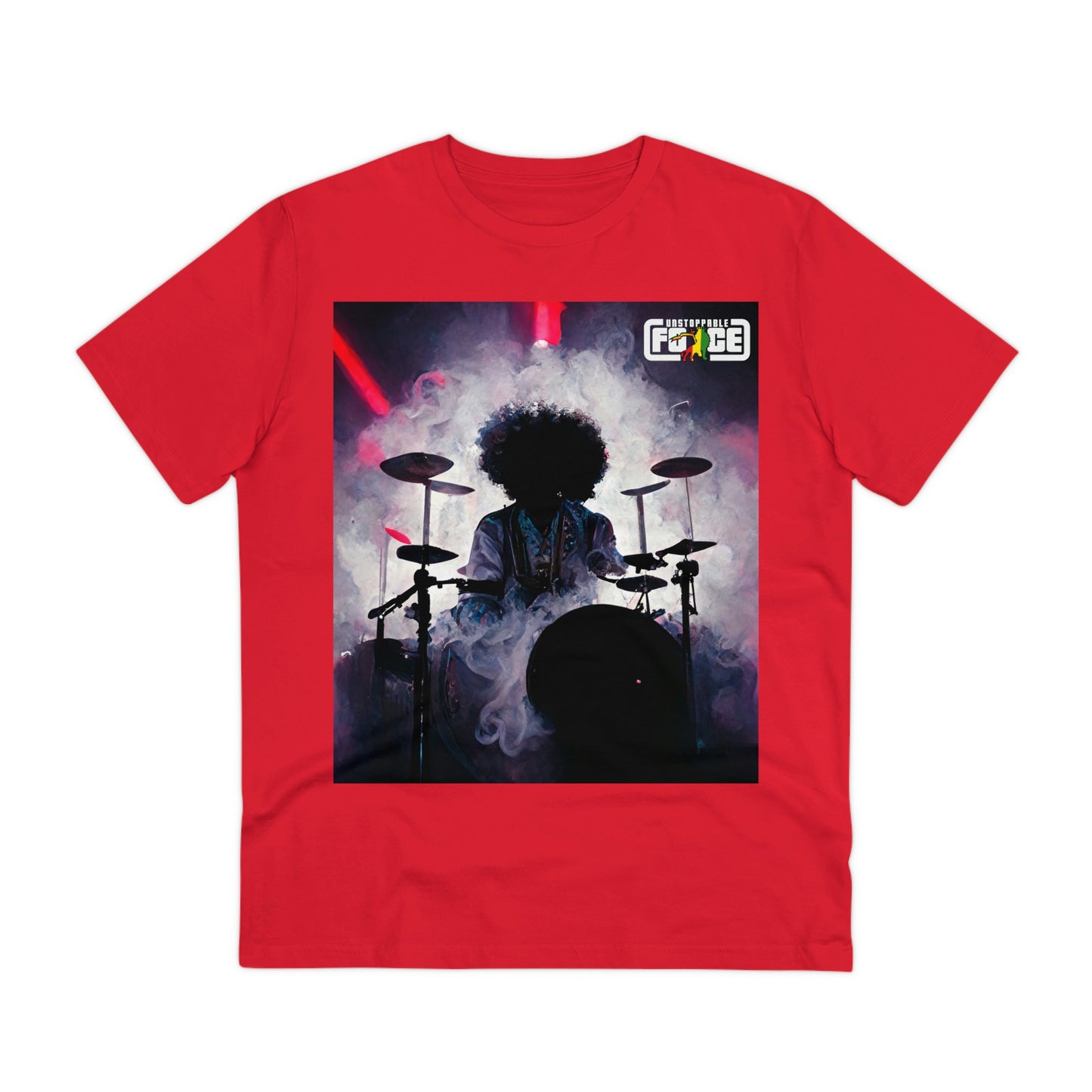 Shadow Afro Drummer -UFB Organic Creator T-shirt - Unisex