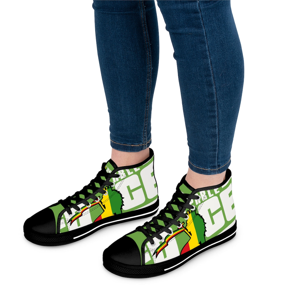 Unstoppable Force Full Banner Women's High Top Sneakers